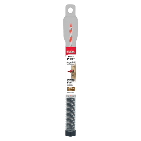 1/4" x 7 - 1/2" Auger Bit for Wood & Nail - Embedded Wood - AAA Industrial Supply