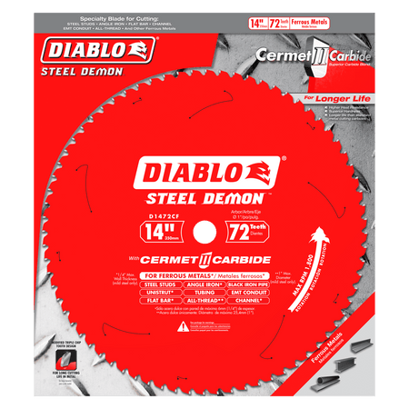 14" x 72 - Teeth Steel Demon™ Cermet II Saw Blade for Medium Metal - AAA Industrial Supply