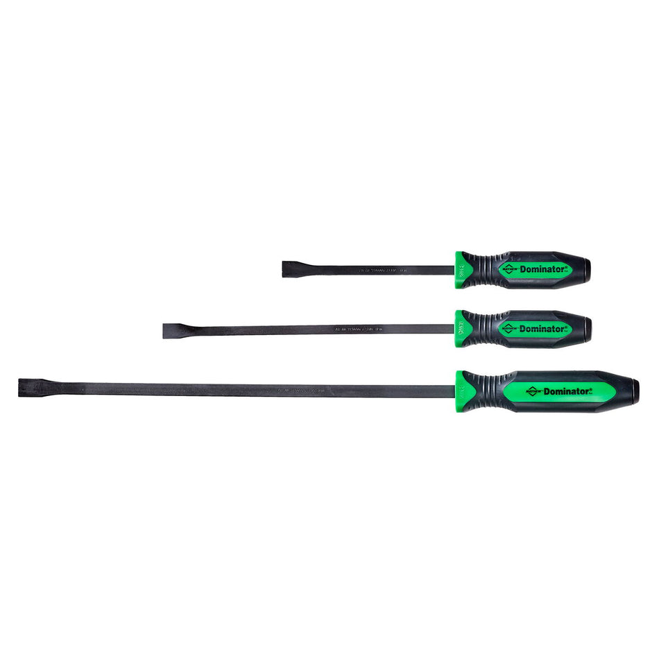Mayhew Tools 14071GN Dominator Pro Pry Bar Set, 3-Piece Curved, Green