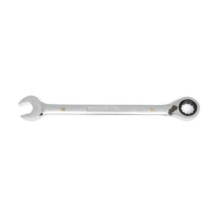 14mm 90 - Tooth 12 Point Reversible Ratcheting Wrench - AAA Industrial Supply