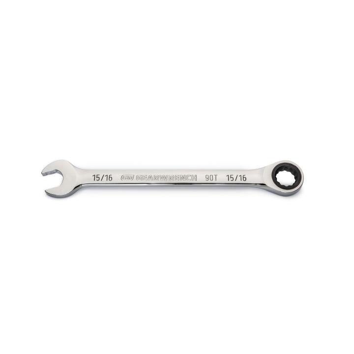 15/16" 90 - Tooth 12 Point Ratcheting Combination Wrench - AAA Industrial Supply