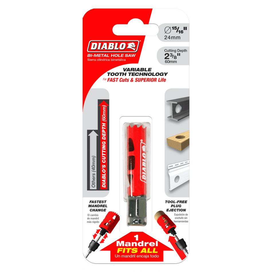 15/16" Bi - Metal Hole Saw - AAA Industrial Supply