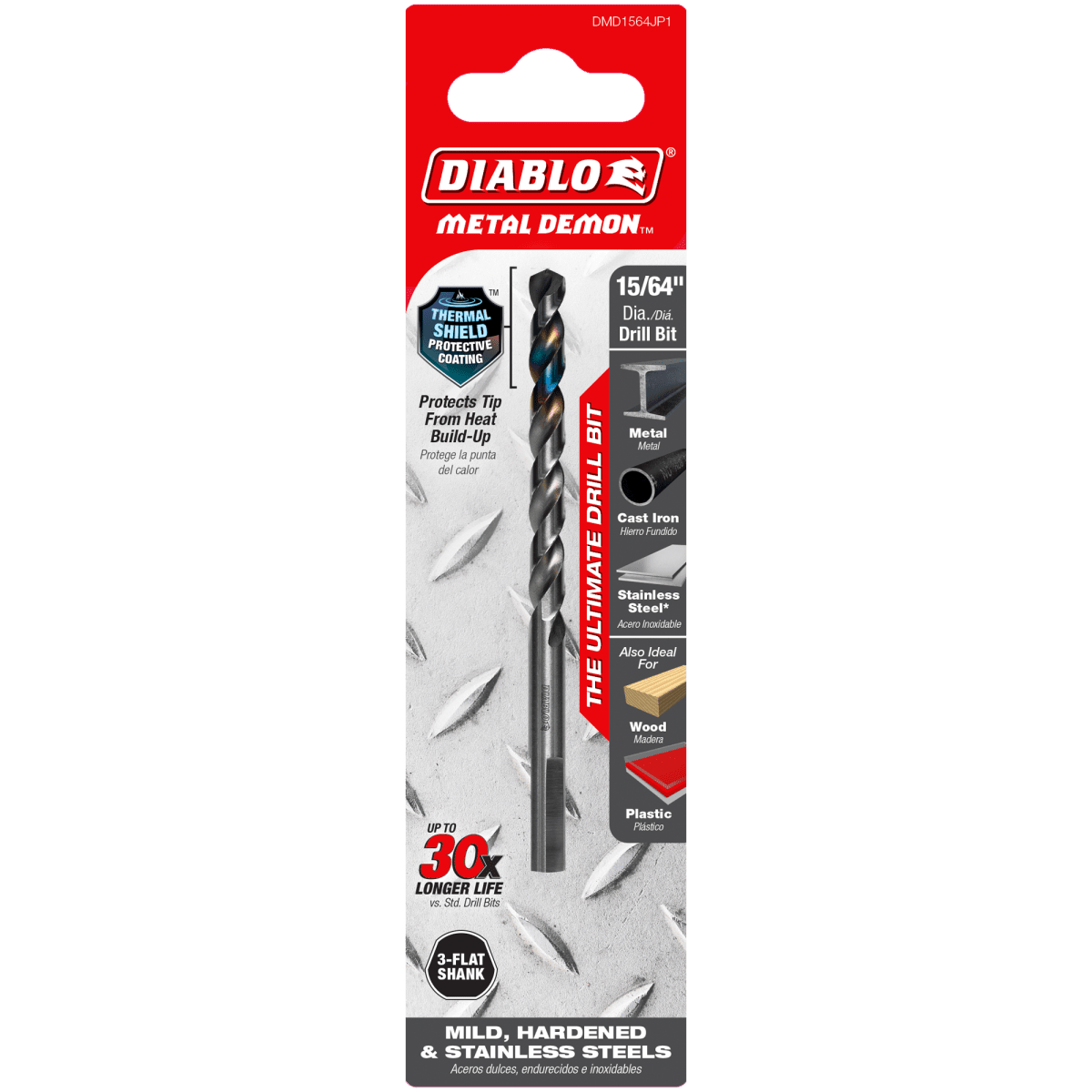15/64" Metal Demon™ Drill Bit for Mild, Hardened and Stainless Steels - AAA Industrial Supply