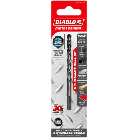 15/64" Metal Demon™ Drill Bit for Mild, Hardened and Stainless Steels - AAA Industrial Supply
