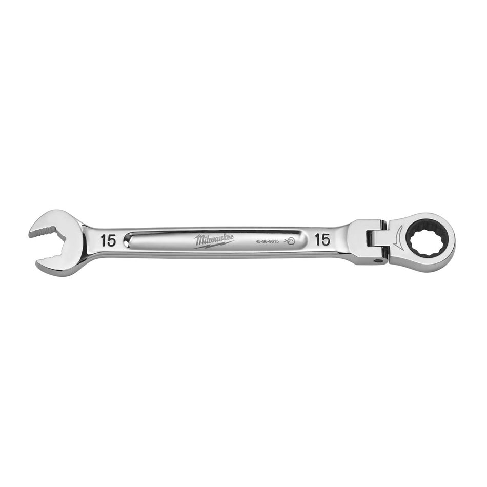 15mm Flex Head Ratcheting Combination Wrench - AAA Industrial Supply