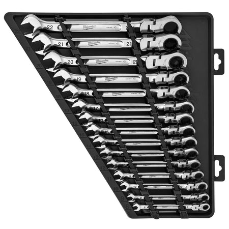 15pc Metric Flex Head Ratcheting Combination Wrench - AAA Industrial Supply