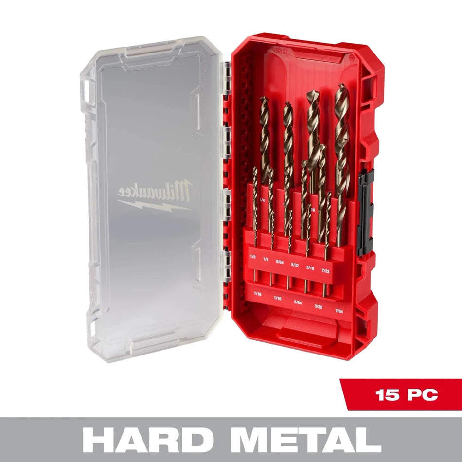 15PC RED HELIX™ Cobalt Drill Bit Set - AAA Industrial Supply