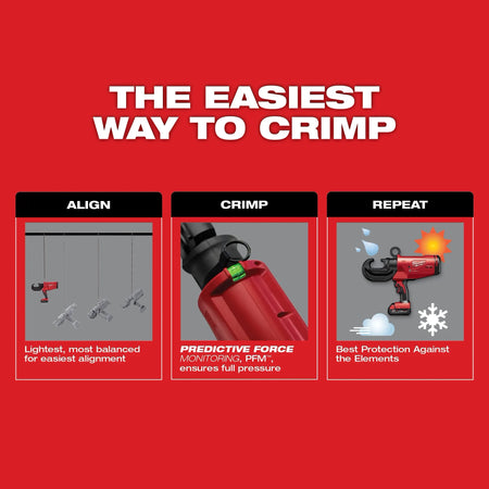 Milwaukee M18™ FORCE LOGIC™ 12 Ton Utility Crimper  (Tool Only)
