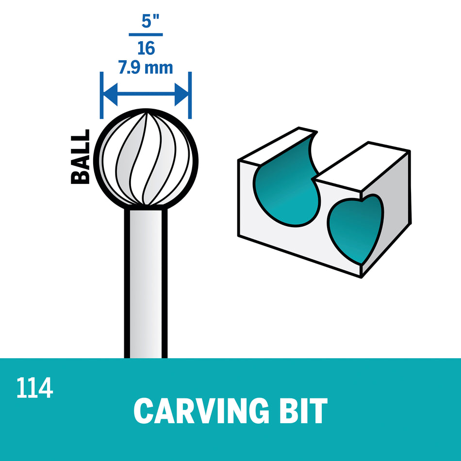 Dremel 5/16 In. (7.9 mm) Carving Bit