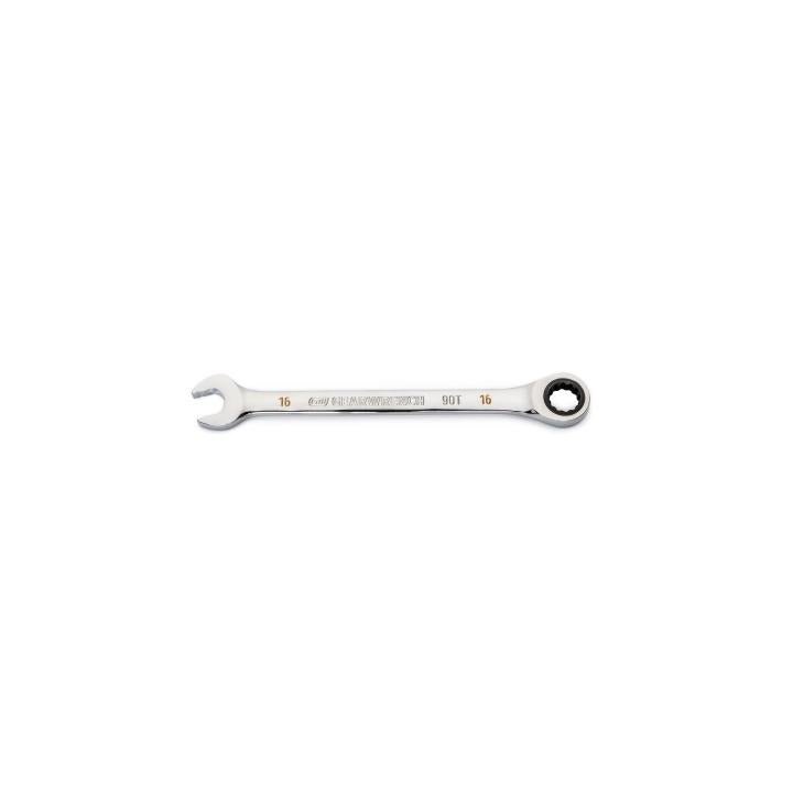 16mm 90 - Tooth 12 Point Ratcheting Combination Wrench - AAA Industrial Supply