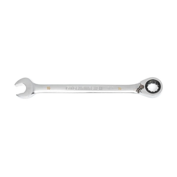 16mm 90 - Tooth 12 Point Reversible Ratcheting Wrench - AAA Industrial Supply
