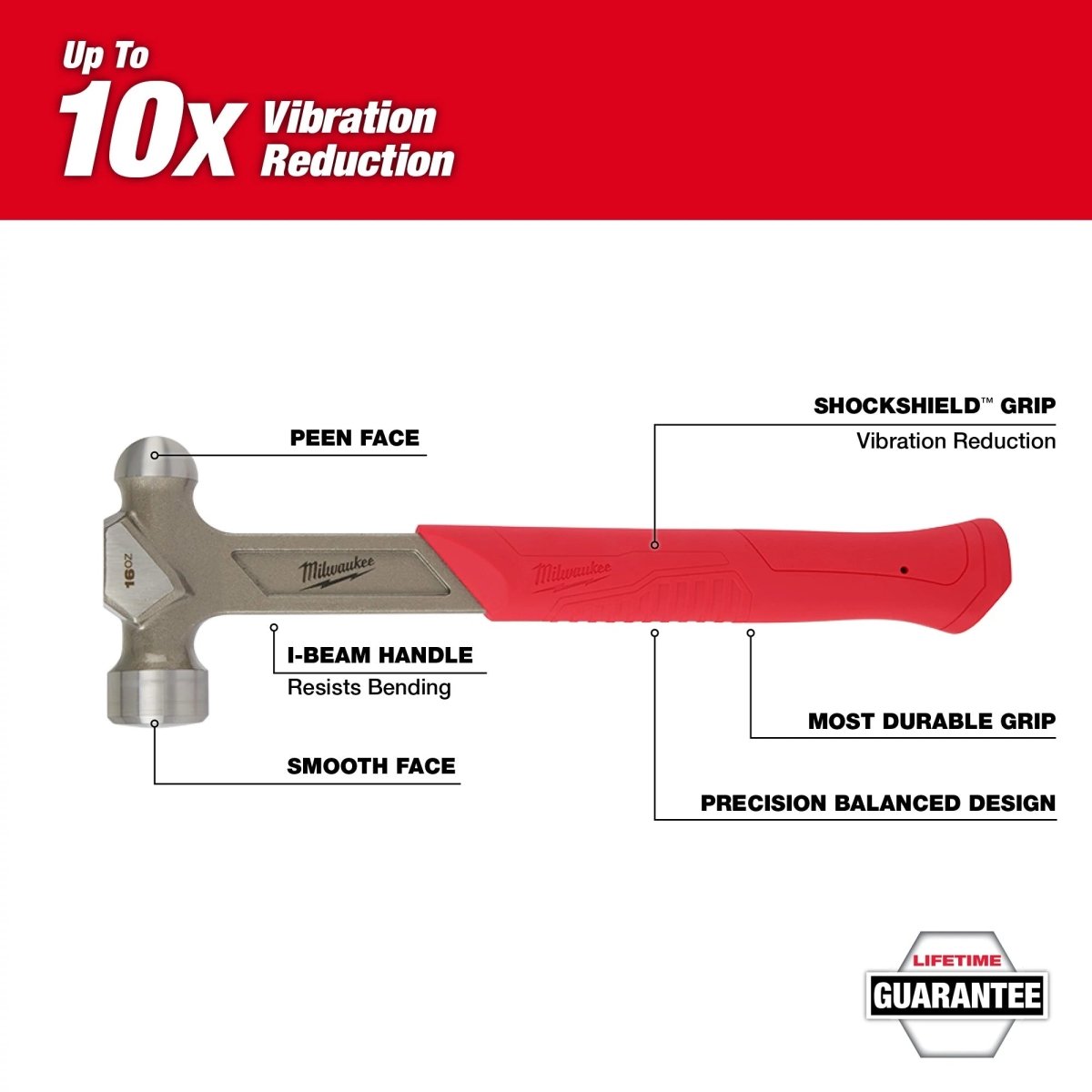 16oz STEEL BALL PEEN HAMMER - AAA Industrial Supply