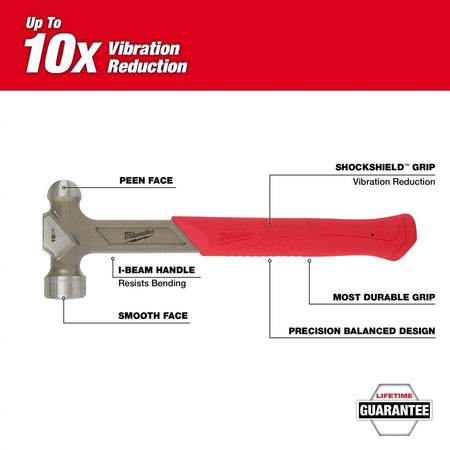16oz STEEL BALL PEEN HAMMER - AAA Industrial Supply