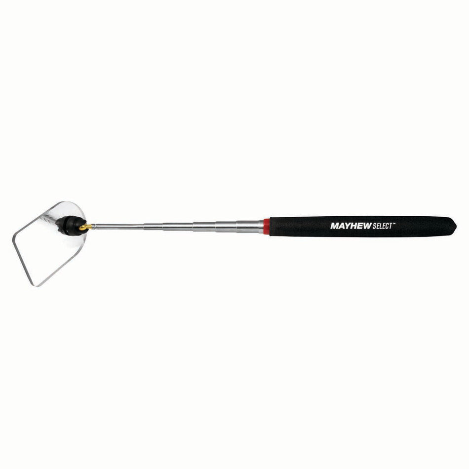Mayhew Tools 17755 TeleMirror Telescoping Acrylic Mirror, 1-3/4" x 2-1/2", Black