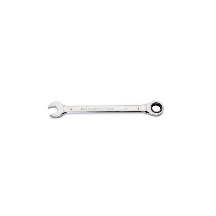 17mm 90 - Tooth 12 Point Ratcheting Combination Wrench - AAA Industrial Supply