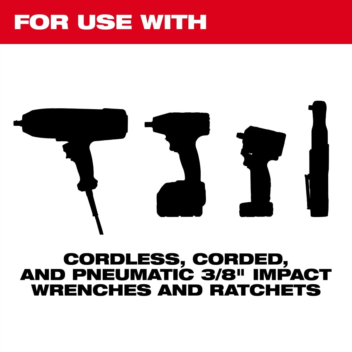 17PC SHOCKWAVE™ Impact Duty Socket 3/8” Drive SAE Set with PACKOUT™ - AAA Industrial Supply