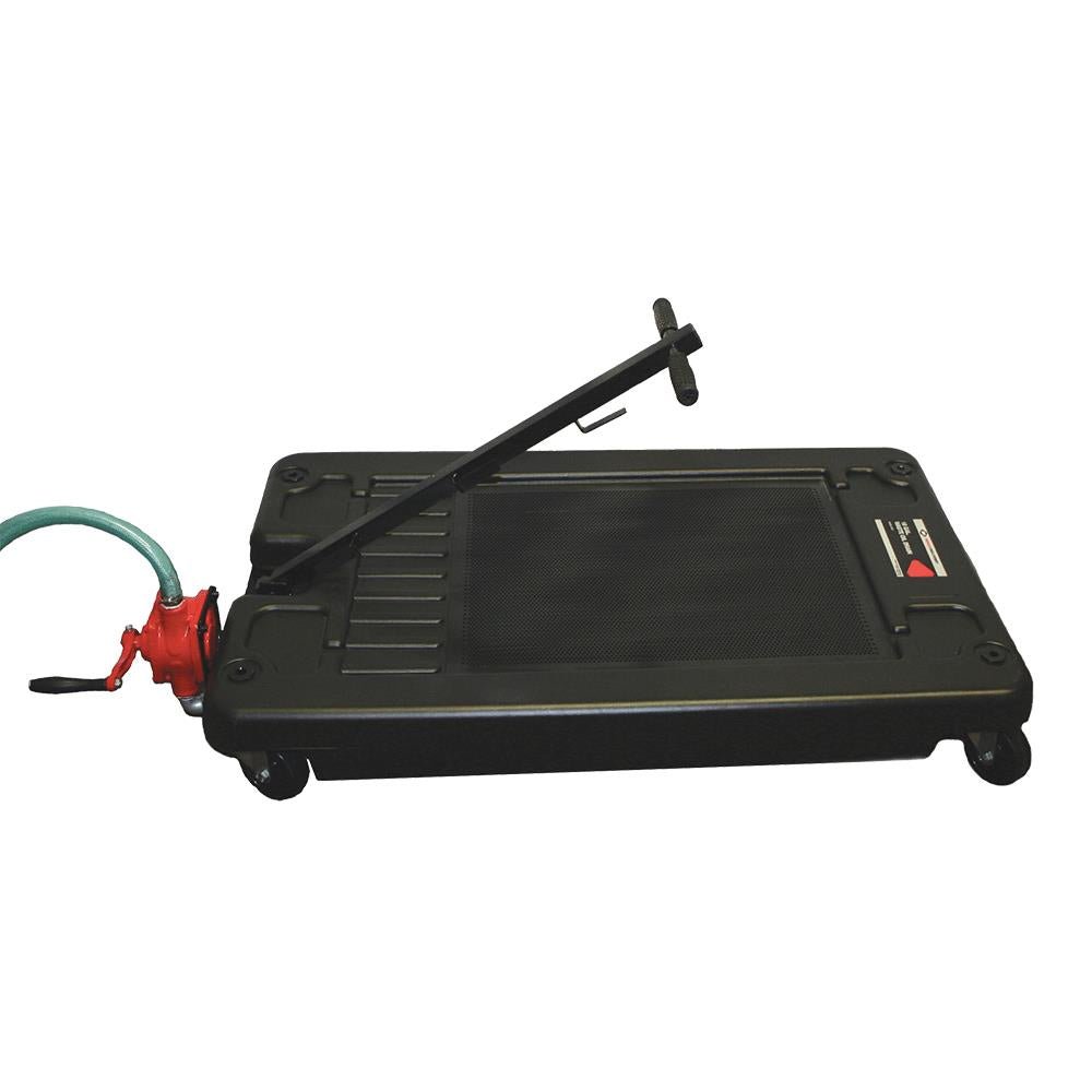18 gal Low-Profile Waste Oil Drain - Rotary Evacuation Pump - AAA Industrial Supply