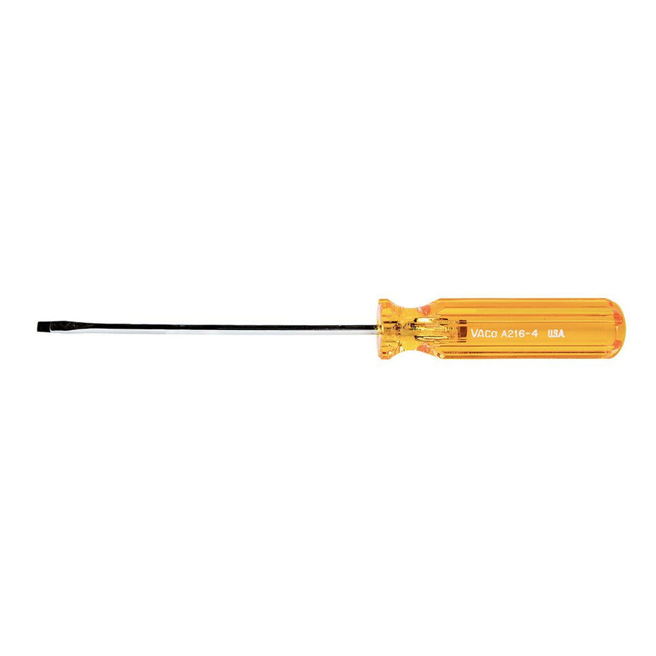 1/8 - Inch Cabinet Screwdriver 4 - Inch Round Shank - AAA Industrial Supply