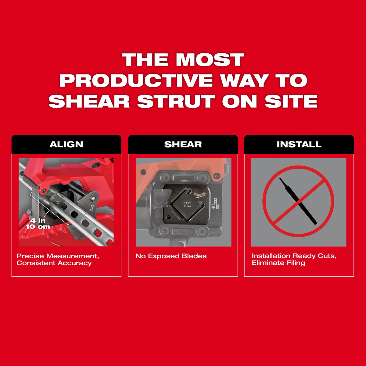 Milwaukee M18™ FORCE LOGIC™ Single Channel Strut Shear