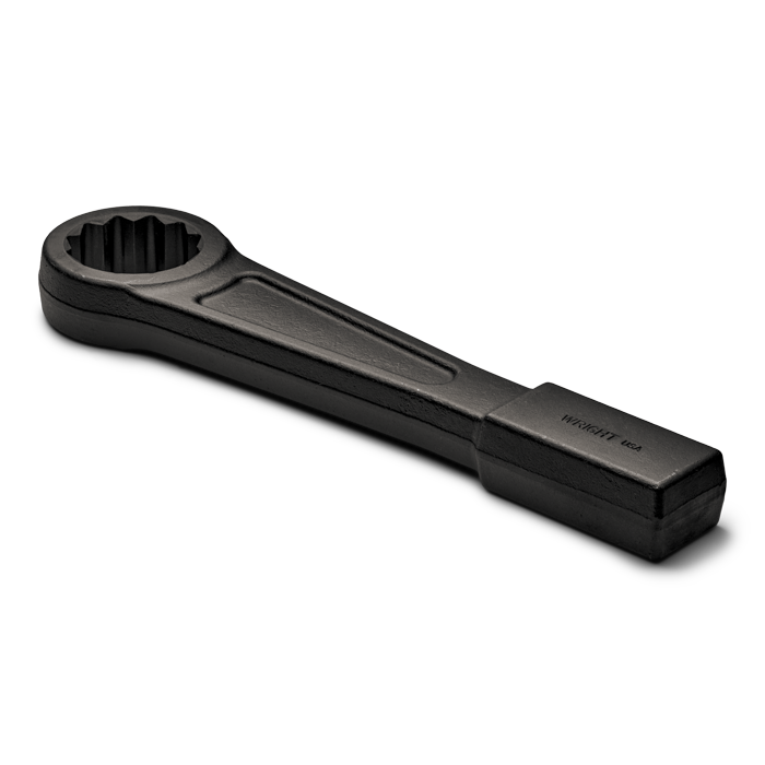 Striking Face Wrench 12 Point Straight Handle Heavy Duty Black Industrial - 1-3/16"