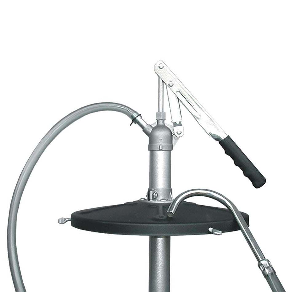 Lever Action Bucket Pump & 48" Fuel-Resistant PVC Hose with Nozzle
