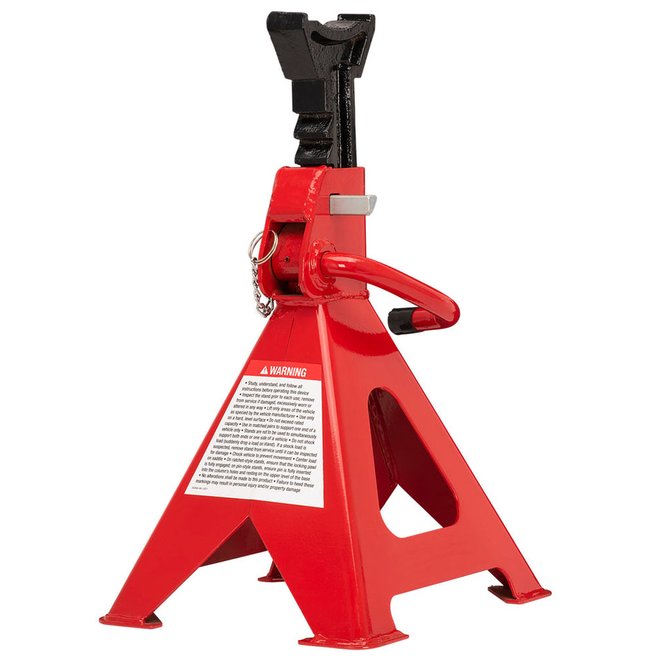 Jack Stands Set - Ratchet Style - Double Locking - 6 Ton Capacity