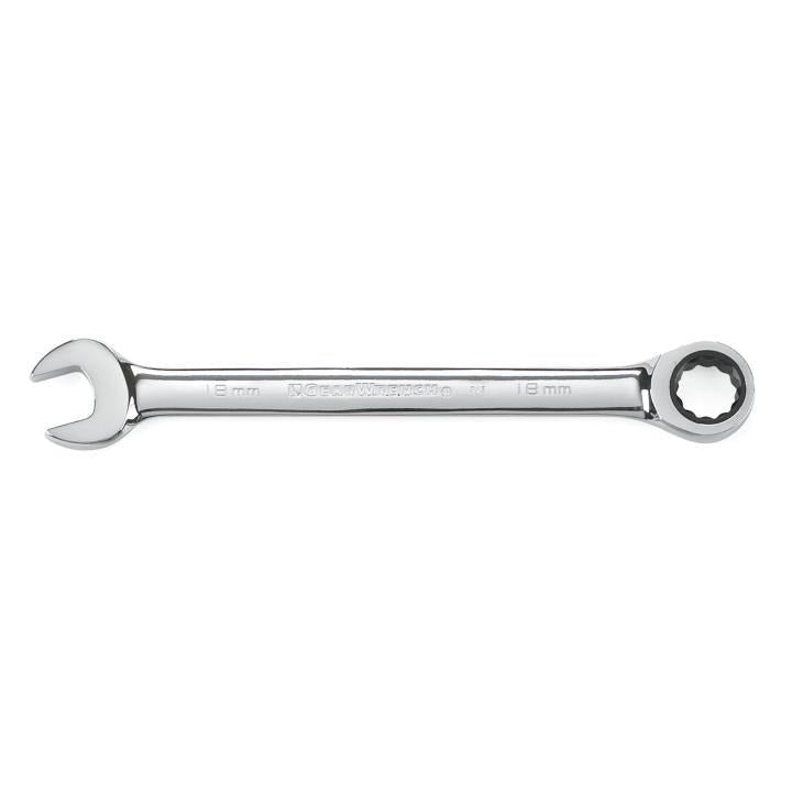 18mm 72 - Tooth 12 Point Ratcheting Combination Wrench - AAA Industrial Supply