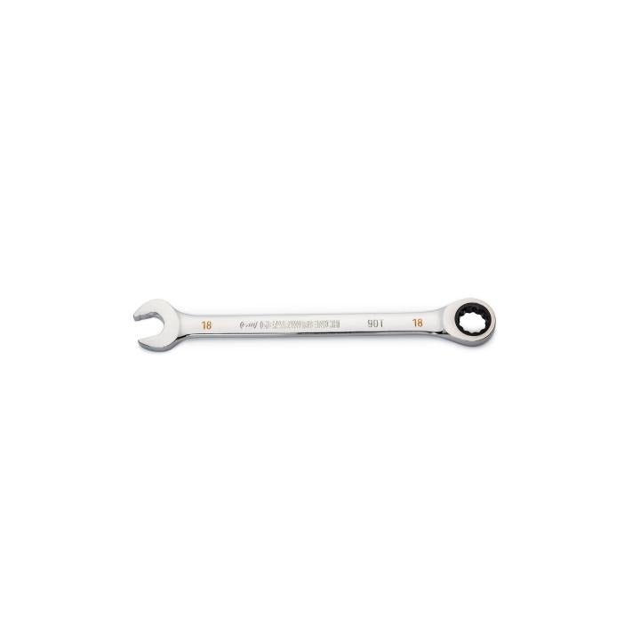 18mm 90 - Tooth 12 Point Ratcheting Combination Wrench - AAA Industrial Supply