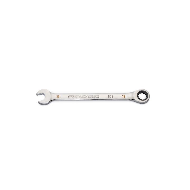 19mm 90 - Tooth 12 Point Ratcheting Combination Wrench - AAA Industrial Supply