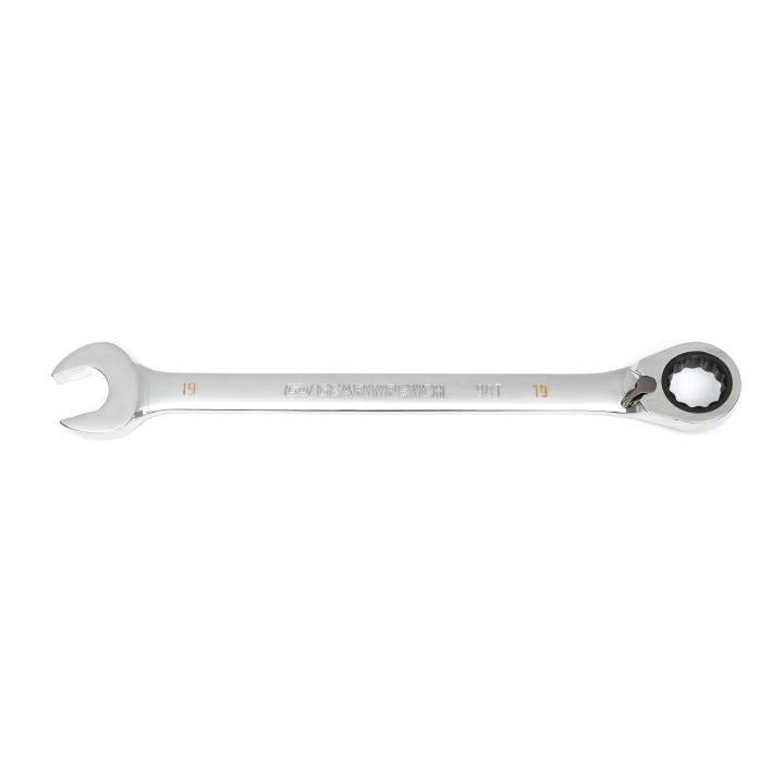 19mm 90 - Tooth 12 Point Reversible Ratcheting Wrench - AAA Industrial Supply