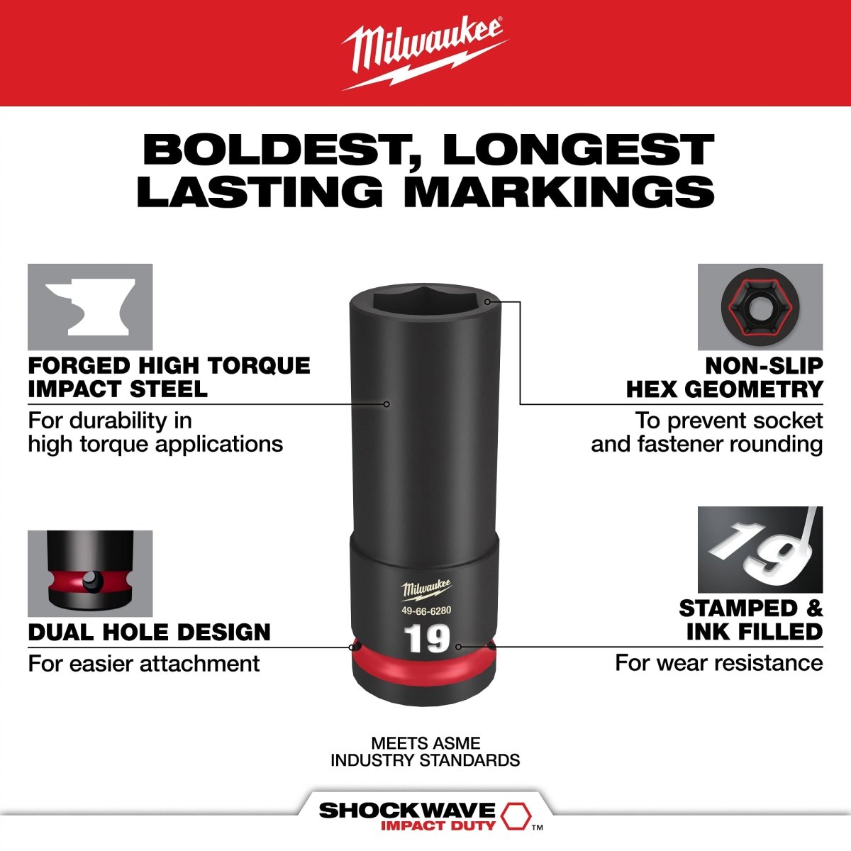19PC SHOCKWAVE™ Impact Duty Socket 3/8” Drive MM Set with PACKOUT™ - AAA Industrial Supply
