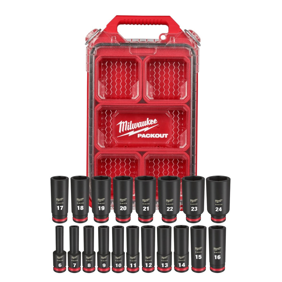 19PC SHOCKWAVE™ Impact Duty Socket 3/8” Drive MM Set with PACKOUT™ - AAA Industrial Supply
