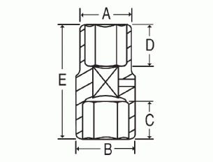 1/2" Drive x 19mm & 21mm Thin-Wall Flip