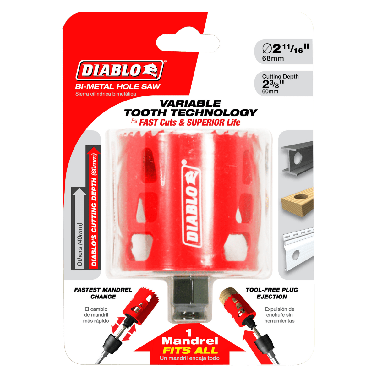 2 - 11/16" Bi - Metal Hole Saw - AAA Industrial Supply