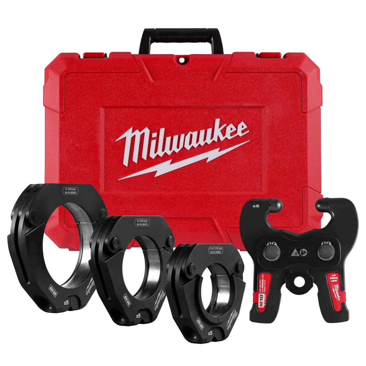 2 - 1/2" - 4" CTS - V Pivoting Press Ring Kit for M18™ FORCE LOGIC™ Press Tools - AAA Industrial Supply