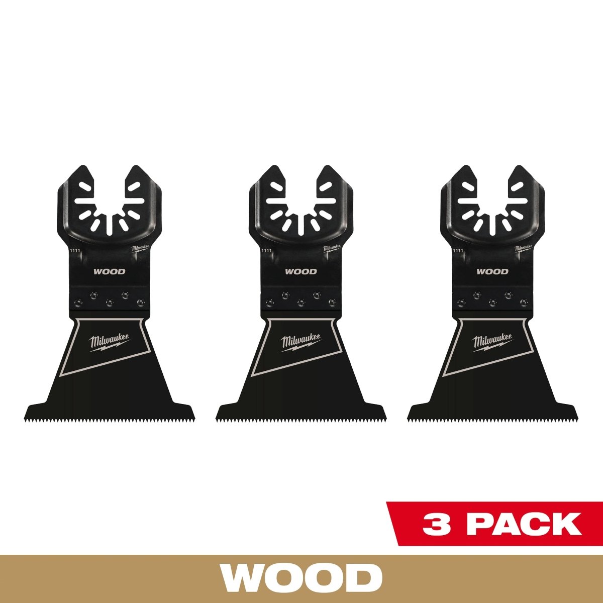 2 - 1/2” High Carbon Steel Wood Universal Fit Oscillating Multi - Tool Blade (3 PK) - AAA Industrial Supply