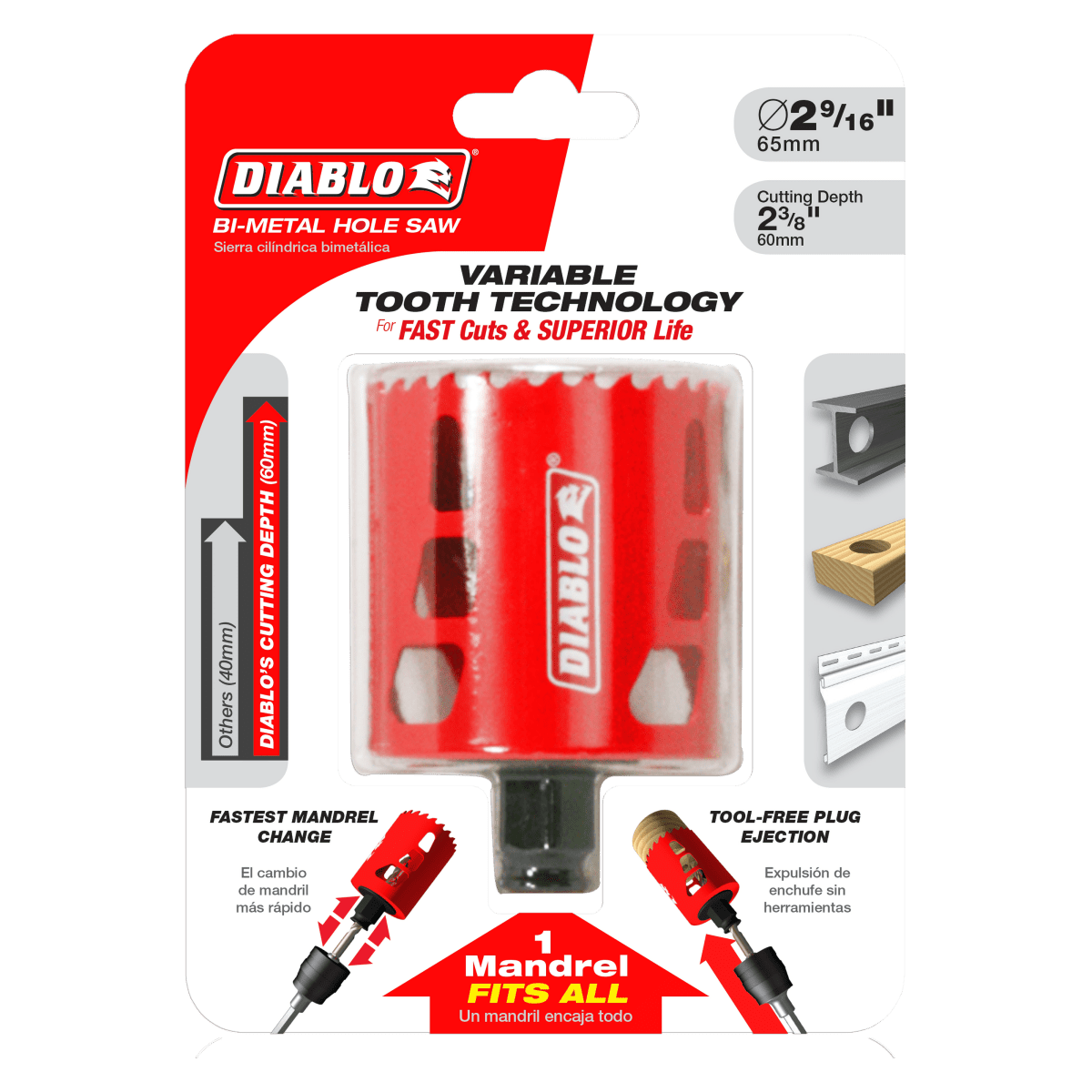 2 - 9/16" Bi - Metal Hole Saw - AAA Industrial Supply