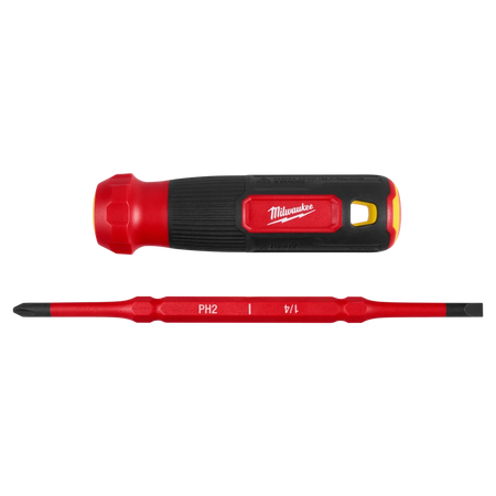 2-in-1 1000V Insulated Flip Shank Multi-Bit Screwdriver - AAA Industrial Supply