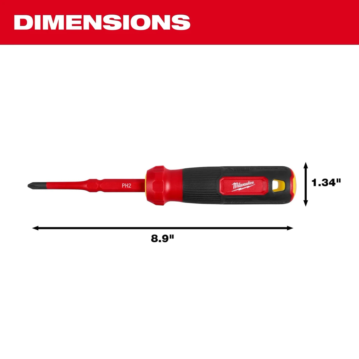 2-in-1 1000V Insulated Flip Shank Multi-Bit Screwdriver - AAA Industrial Supply