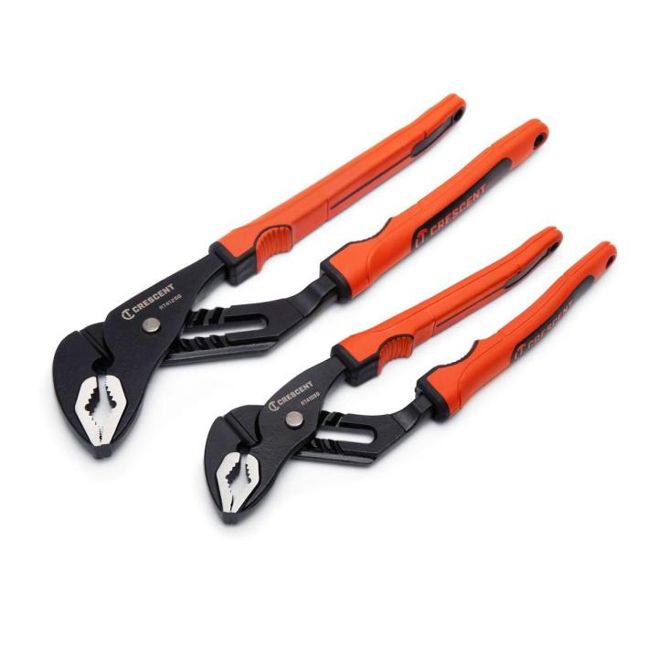 2 Piece Grip Zone™ V - Jaw Tongue & Groove Plier Set with Dual Material Rawhide Handle - AAA Industrial Supply