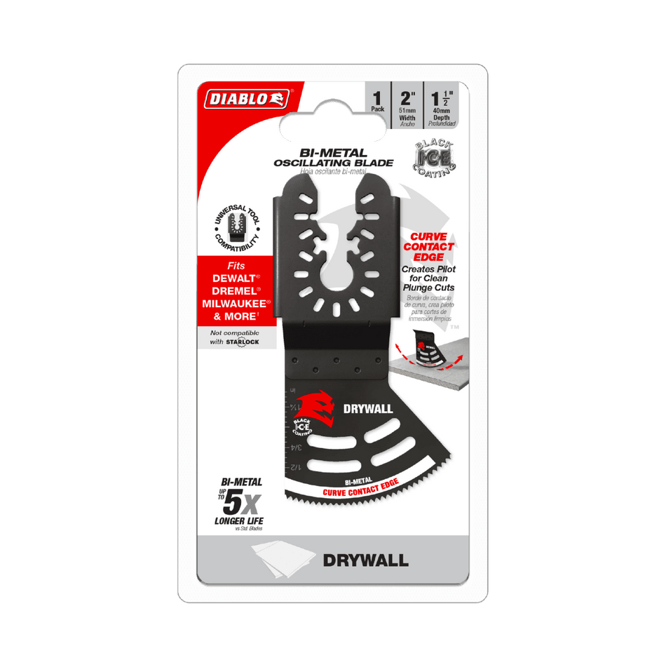 2" Universal Fit Bi - Metal Oscillating Blade for Drywall - AAA Industrial Supply