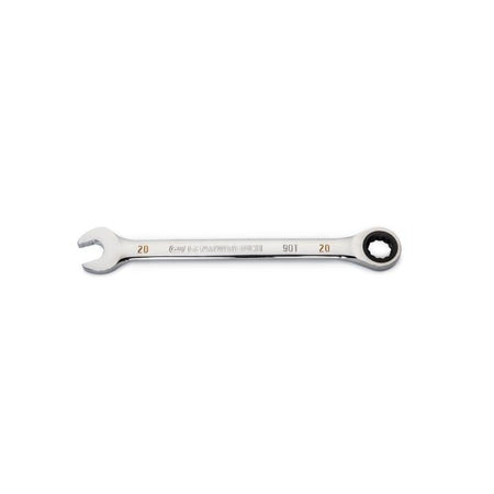 20mm 90 - Tooth 12 Point Ratcheting Combination Wrench - AAA Industrial Supply