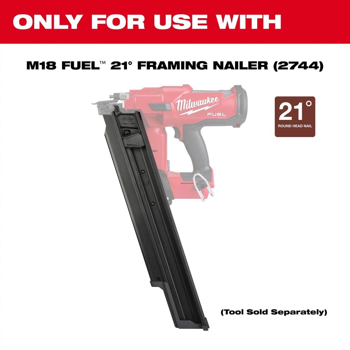 21 Degree Framing Nailer Extended Capacity Magazine - AAA Industrial Supply