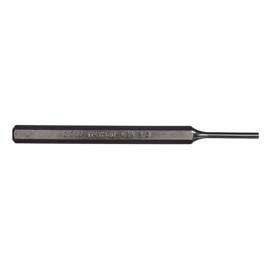 Mayhew Tools Mayhew Pro 21002 1/8-Inch Black Oxide Pin Punch, Multi, 1/8 X 4-3/4”