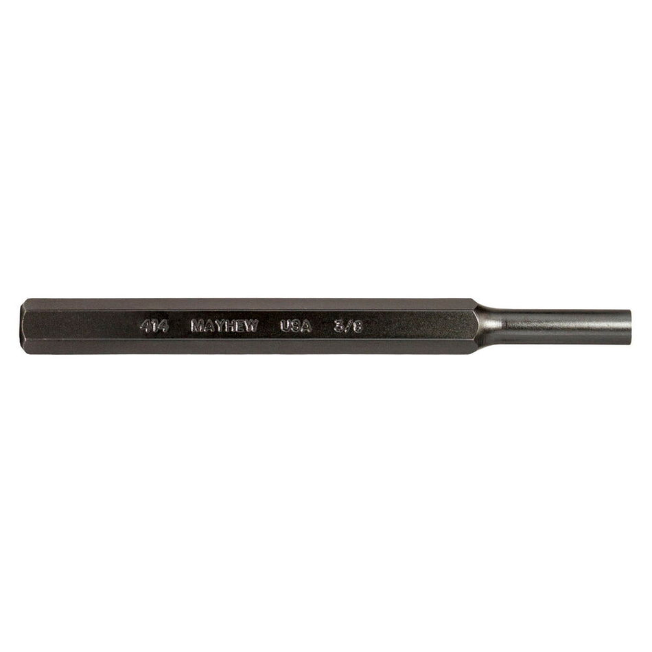 Mayhew Tools 21105 SAE Pin Punch, 3/8 x 1.25" Pin, 6" OAL x 1/2" Body, Black Oxide Finish