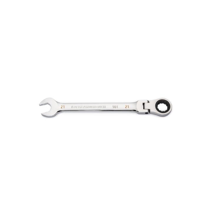 21mm 90 - Tooth 12 Point Flex Head Ratcheting Combination Wrench - AAA Industrial Supply