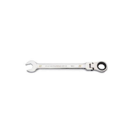 22mm 90 - Tooth 12 Point Flex Head Ratcheting Combination Wrench - AAA Industrial Supply
