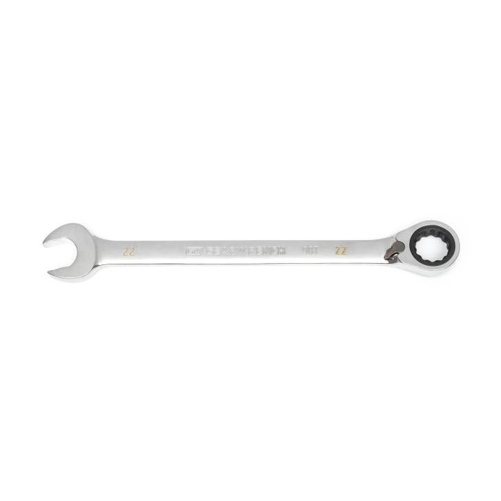 22mm 90 - Tooth 12 Point Reversible Ratcheting Wrench - AAA Industrial Supply