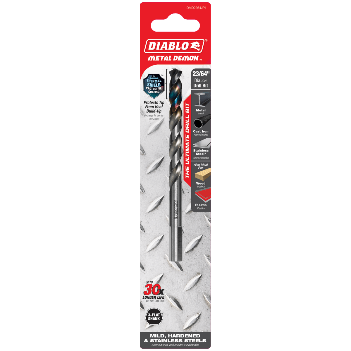 23/64" Metal Demon™ Drill Bit for Mild, Hardened and Stainless Steels - AAA Industrial Supply