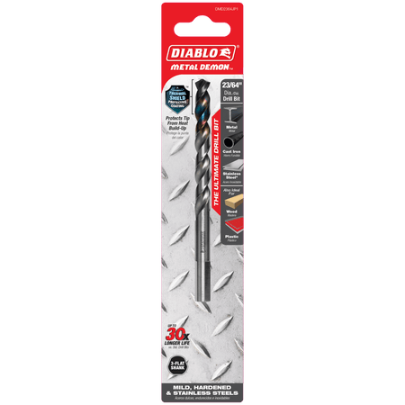 23/64" Metal Demon™ Drill Bit for Mild, Hardened and Stainless Steels - AAA Industrial Supply